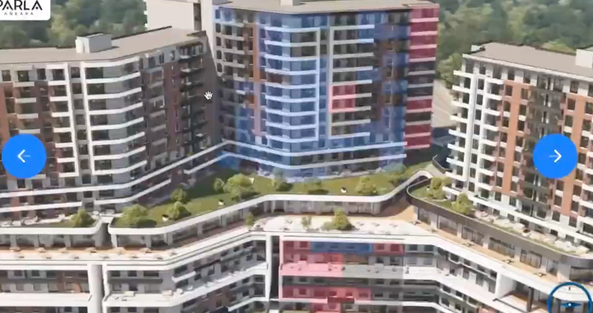 Parla Ankara 3D arsa görünümü ekranı
